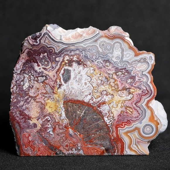 LAGUNA Lace Agate 925 Silver Crystal Ring - Picture 6 of 6